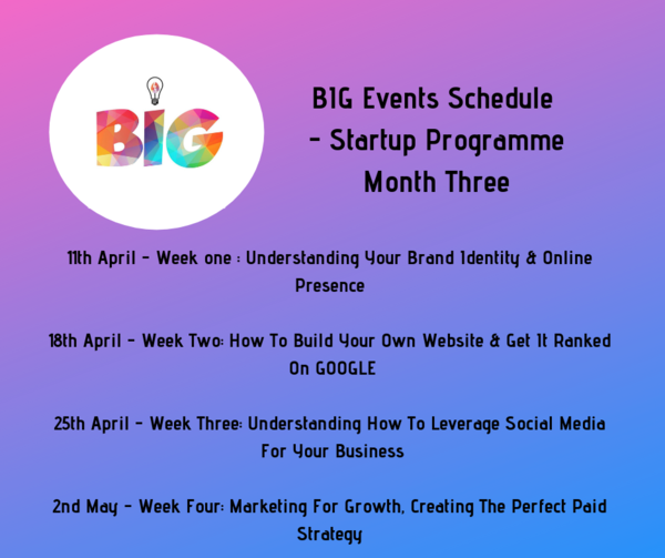 Display 4th march week one building the perfect business plan creating a bmc 21st march week two test your ideas be fearless don t make assumptions 28th march week three adapting your business makin 1