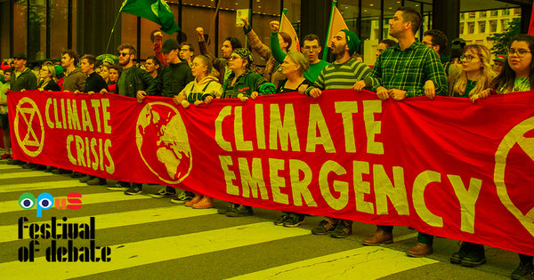 Display transporting us from a climate crisis